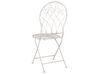 Set of 2 Metal Garden Chairs Off-White STIFFE _856129