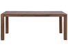 Oak Dining Table 150 x 85 cm Dark Wood NATURA_736562