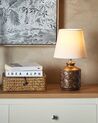 Lámpara de mesa de cerámica cobrizo/beige claro 35 cm ROSANNA_833948