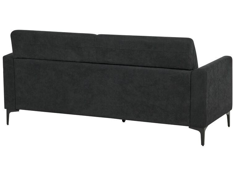 Divano Letto Sweeek Smile 3 Posti Con Chaise Longue Reversibile – Tessuto Nero, Contenitore, 213.5x136.5x83 Cm