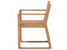 Zestaw ogrodowy drewniany stół i 8 krzeseł z wózkiem SASSARI_867407