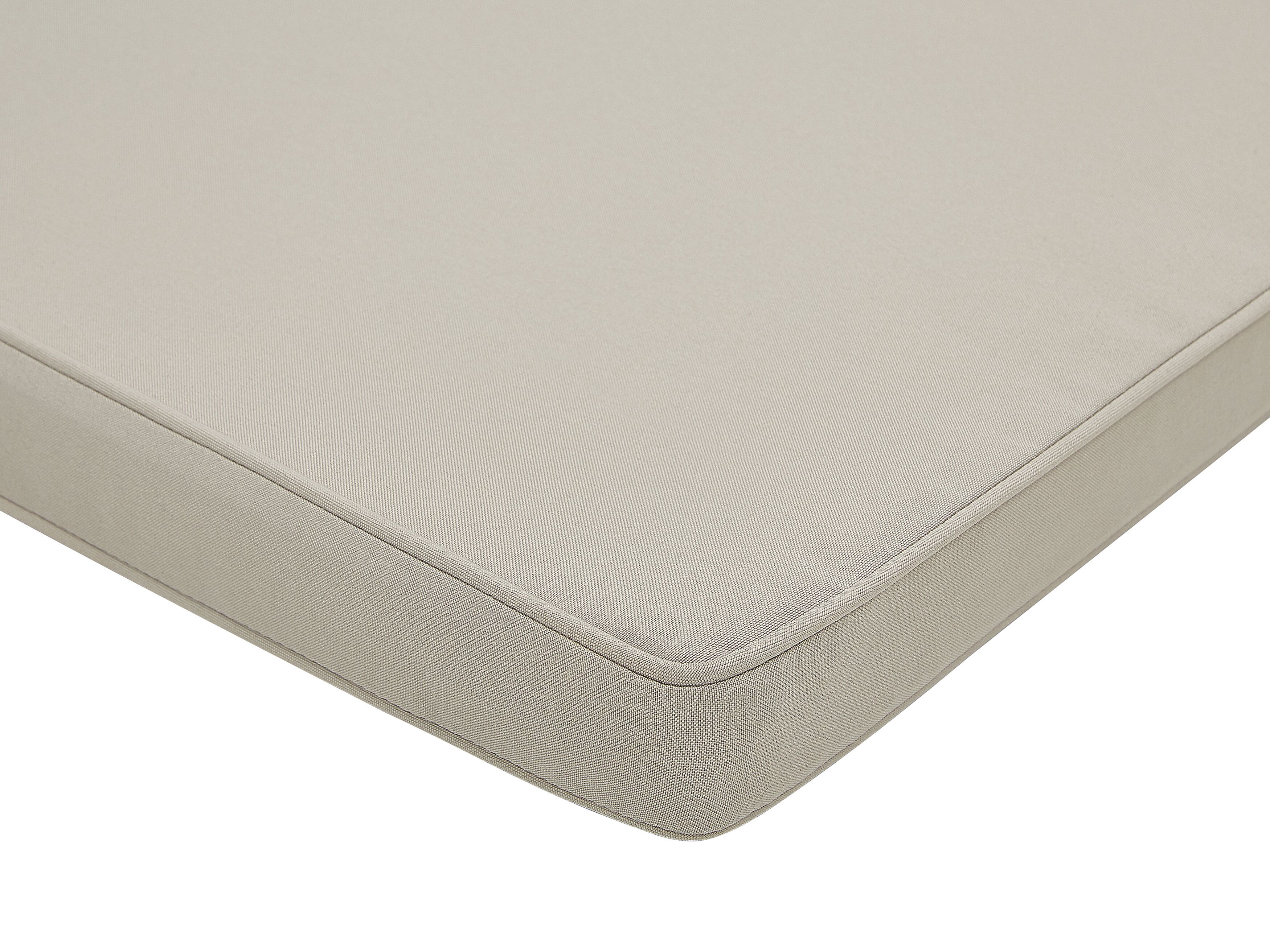 ELYSYSRL Fodera Cuscino per panchina da Esterno Giardino 100x50 120x40 150x40, Spesso 5 cm, Coprisedile di Ricambio in Lino per Panca con Cerniera per Cuscini(Beige,200x40x5cm