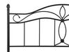 Łóżko metalowe 140 x 200 cm czarne ANTLIA _806580