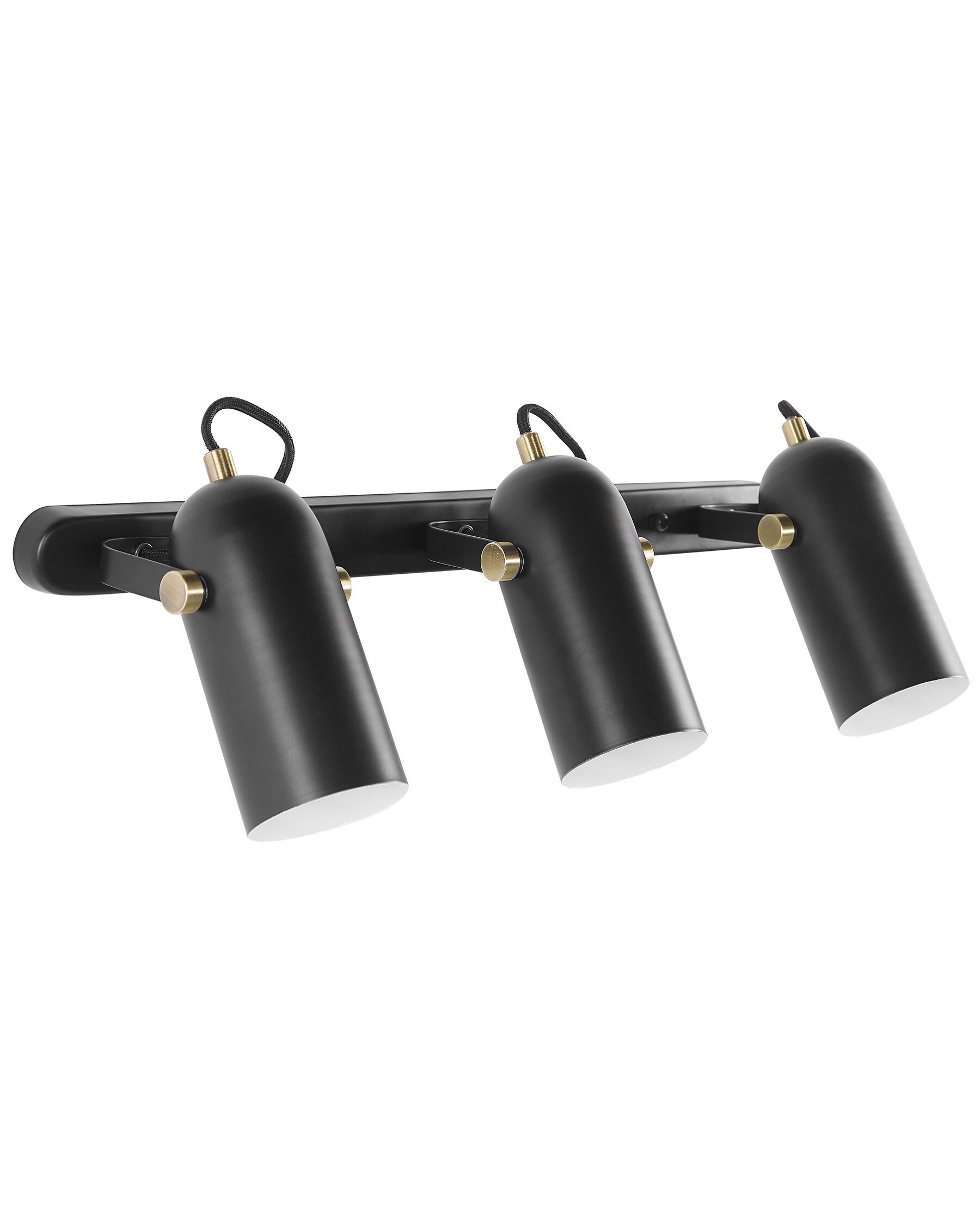 Wandleuchte Metall schwarz 3-flammig Deckenleuchte Wandlampe Modern Tyria