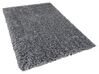 Fekete és fehér hosszú szálú szőnyeg 160 x 230 cm CIDE_805923