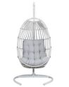 PE Rattan Hanging Chair with Stand Light Grey SESIA_806059