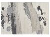 Teppich weiß / grau 200 x 300 cm Shaggy Langflor GORIS_855006
