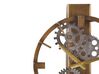 Iron Skeleton Pendulum Wall Clock ø 30 cm Gold MARCOTE_784466