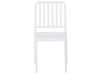 Sada 4 záhradných stoličiek biela SERSALE_820159