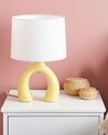 Ceramic Table Lamp Yellow ABBIE_891543