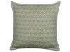 Set of 2 Cotton Cushions Leaf Pattern 45 x 45 cm Green PICTUS_838847