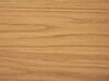 Table de salle à manger effet bois clair et grise 150 x 90 cm LENISTER_785845