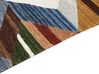 Kelim Teppich Wolle mehrfarbig 160 x 230 cm ZickZack Muster Kurzflor KANAKERAVAN_859646
