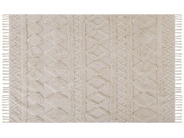 Bavlnený koberec 140 x 200 cm béžový DIDIM