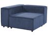 Sofa modułowa 3-osobowa sztruksowa niebieska APRICA_909225