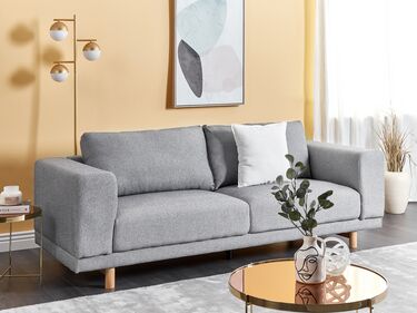 3-seters sofa stoff grå NIVALA