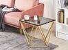 Side Table Black Marble Effect with Gold MALIBU_791586