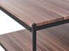 Tavolino legno scuro e nero 100 x 52 cm AVOCA_827661