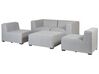 4 Seater Modular Garden Sofa Set Light Grey AREZZO_867499