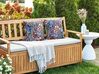 Set of 2 Outdoor Cushions Floral Motif 45 x 45 cm Multicolour CASTELARO_905273