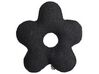 Lot de 2 coussins noirs en forme de fleur 40 x 40 cm CAMPONULA_888678
