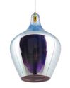 Hängeleuchte Glas silber Glockenform SANGONE_692551