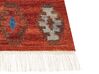 Kelim Teppich Wolle mehrfarbig 140 x 200 cm orientalisches Muster Kurzflor VOSKEHAT_858413