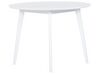 Sada jídelního stolu a 4 židlí bílá ROXBY_792023