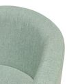 Fabric Armchair with Footstool Green HOLDEN_702279