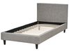 Fabric EU Single Size Bed Light Grey FITOU_875559
