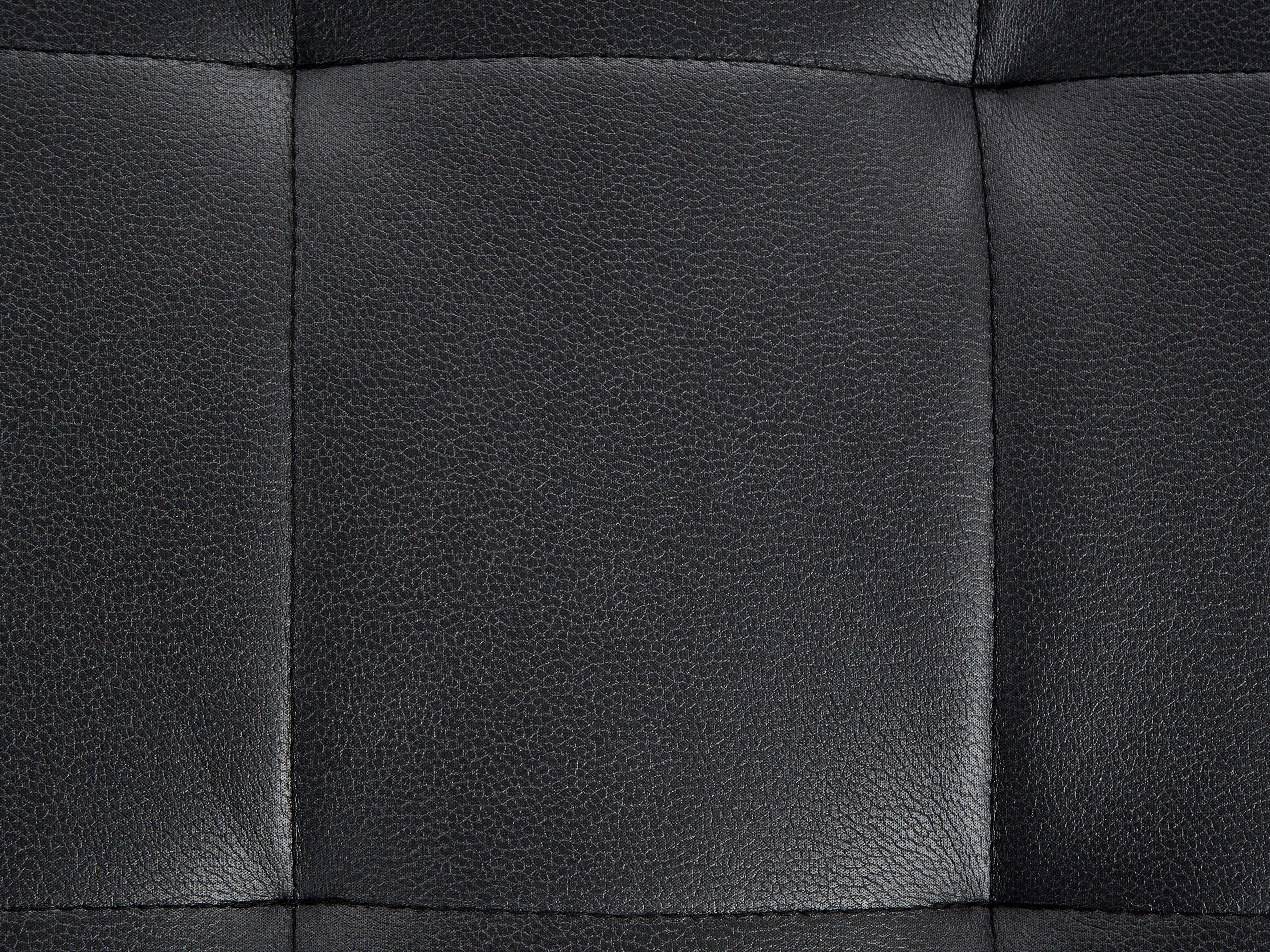 5 Seater UShaped Modular Faux Leather Sofa Black ABERDEEN Beliani.co.uk