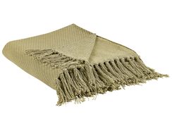 Huopa puuvilla oliivinvihreä 125 x 150 cm YARSA Huopa puuvilla oliivinvihreä 125 x 150 cm YARSA