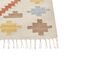 Kelim Teppich Baumwolle mehrfarbig 200 x 300 cm geometrisches Muster Kurzflor ATAN_869131
