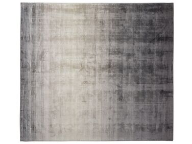 Viskózový koberec 200 x 200 cm sivý ERCIS