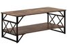 Coffee Table with Shelf Dark Wood with Black BOLTON_757202