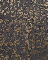 Viskózový koberec 140 x 200 cm sivá/zlatá ESEL_762536