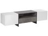 TV Stand LED Concrete Effect with White RUSSEL_772172
