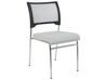 Conjunto de 4 cadeiras de conferência em plástico cinzento SEDALIA_902591
