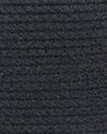 Korb mit Deckel Baumwolle schwarz ⌀ 33 cm 2er Set SILOPI_840184