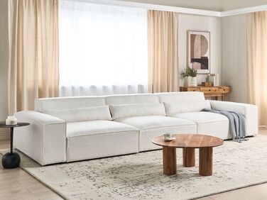 3-seters modulær sofa boucle Hvit HELLNAR