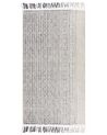Alfombra de lana blanco/gris 80 x 150 cm OMERLI_852619