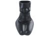 Blumenvase Porzellan schwarz 22 cm weilbliche Form PYRGOS_845104