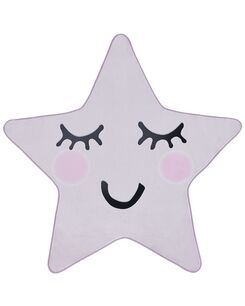 Lastenhuoneen matto vaaleanpunainen 120 x 120 cm SIRIUS Lastenhuoneen matto vaaleanpunainen 120 x 120 cm SIRIUS