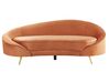 3-pers. sofa orange velour SAVAR_835642