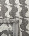 Outdoor Teppich grau 120 x 180 cm geometrisches Muster TUMKUR_766502