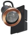 Set of 2 Metal Spotlight Lamps Black and Copper BARO_828841