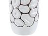 Vase décoratif en grès 28 cm blanc CENABUM_818322