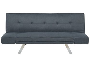 Fabric Sofa Bed Dark Blue BRISTOL II