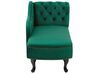 Chaise longue fluweel groen rechtszijdig NIMES_805960