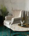 Marble Effect Coffee Table Beige with Gold CORAL_842606